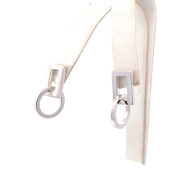 Gucci Estate Pierced Earrings Sterling Silver 7.73 Grams G48 - Picture 3 of 7